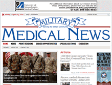 Tablet Screenshot of militarymedical.com